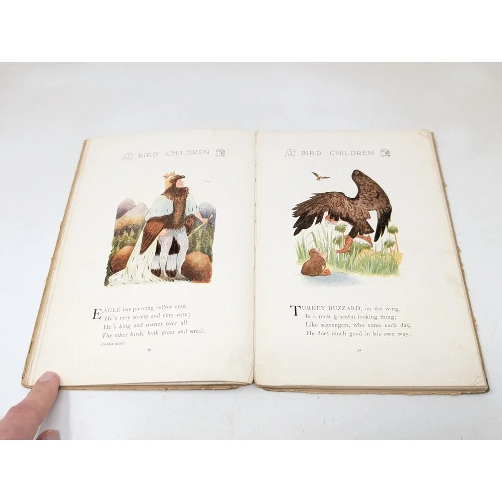 Bird Children By Elizabeth Gordon Antique 1912 Book MT Ross HC‎ 9th edition VTG